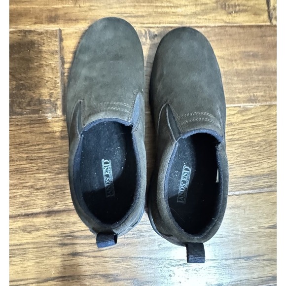 Lands End All-Weather Suede Slip-On Moc Shoes Woman's Size 9M Support - Picture 4 of 6